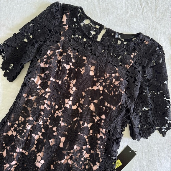 NEW Leslie fay black lace dress - Picture 4 of 7